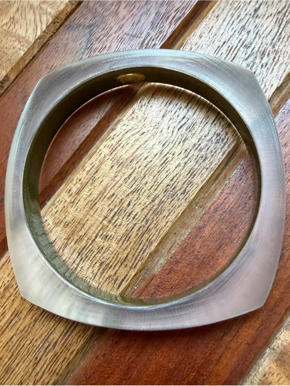 ALEXIS BITTAR Hand Carved Lucite Bangle BRACELET stackable